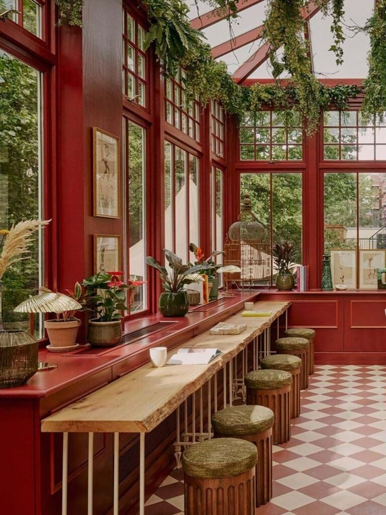 Lounge at Ember Locke, Kensington — social, living-room-style space for pre-drinks and regrouping on a London girls trip