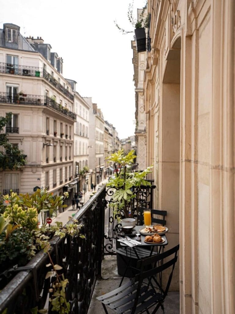 Grand Pigalle Hotel exterior in South Pigalle, Paris – boutique hotel for a stylish girls’ trip.