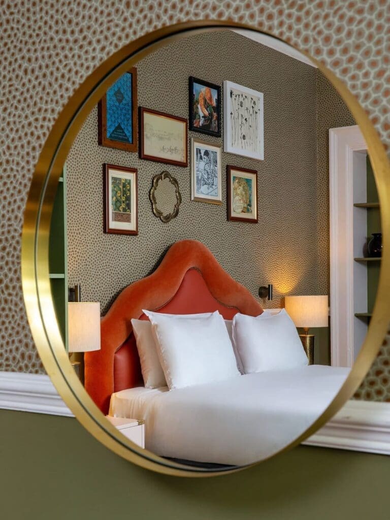 Elmbank York Art Nouveau interiors with stained glass and murals — design-led luxury hen stay
