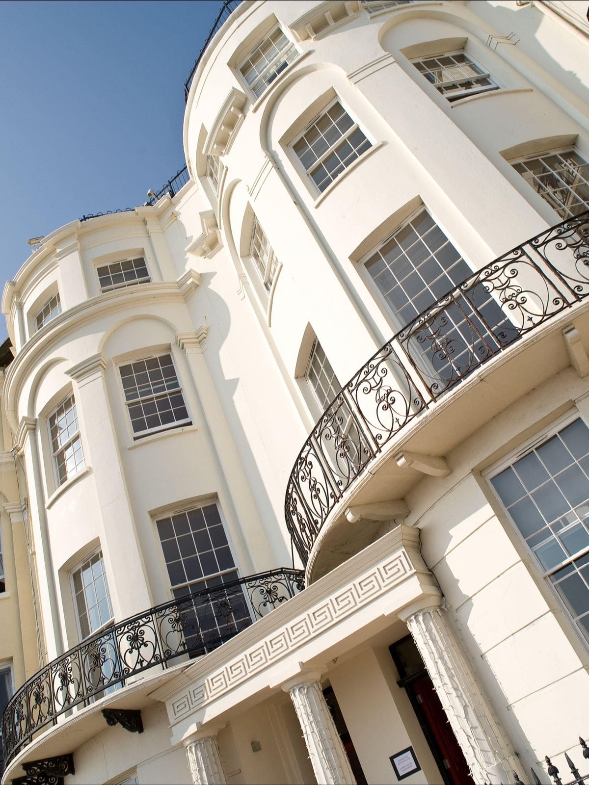 Drakes Hotel Brighton seafront façade in Kemp Town near Brighton Pier, romantic luxe hen weekend hotel.