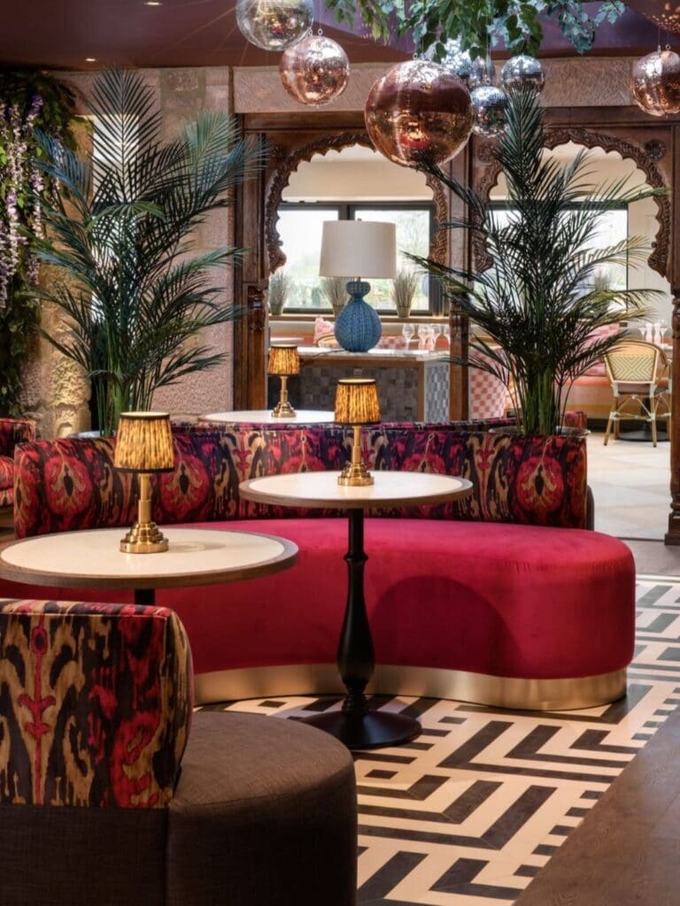 Playful, design-led interiors at The Tempus — chic ‘staying in-in’ vibe for a girls’ weekend near Newcastle.
