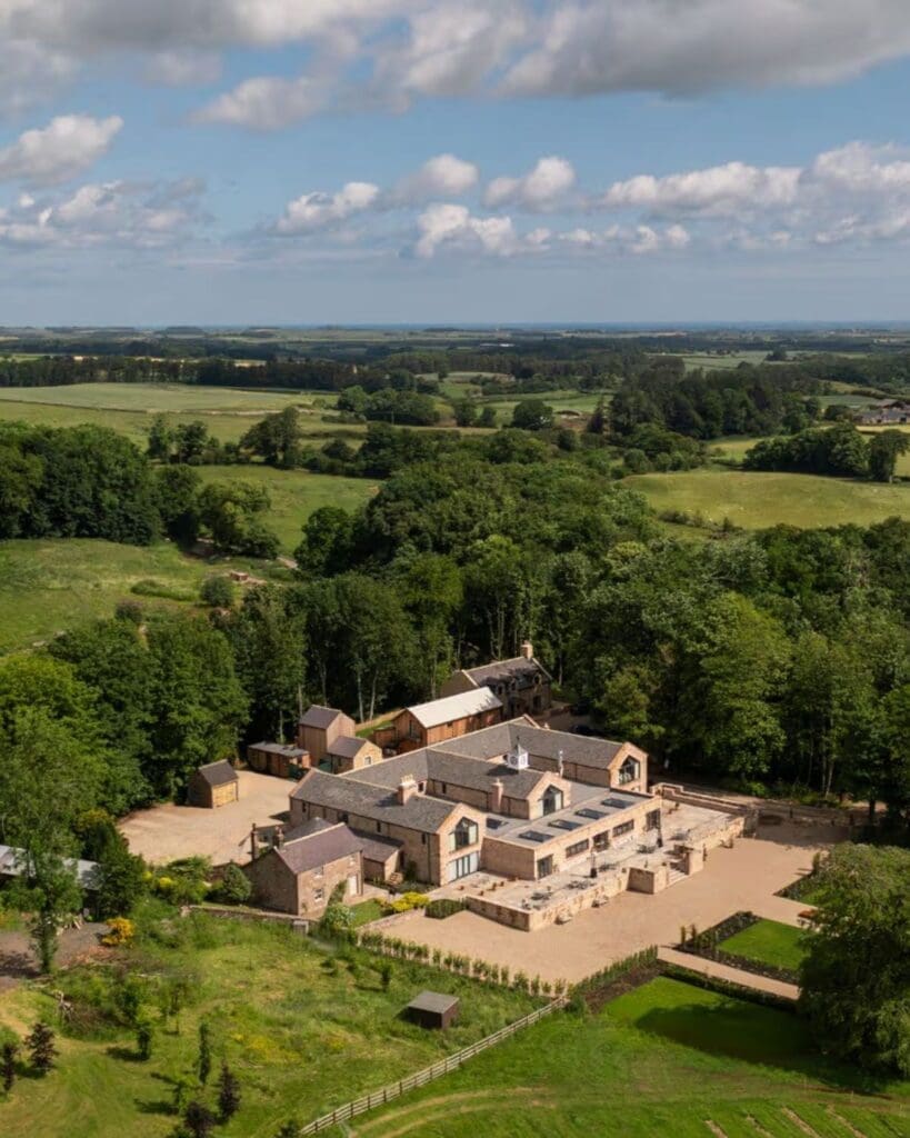 The Tempus at Charlton Hall Estate in Northumberland — boutique countryside stay for a slow, luxury hen weekend.