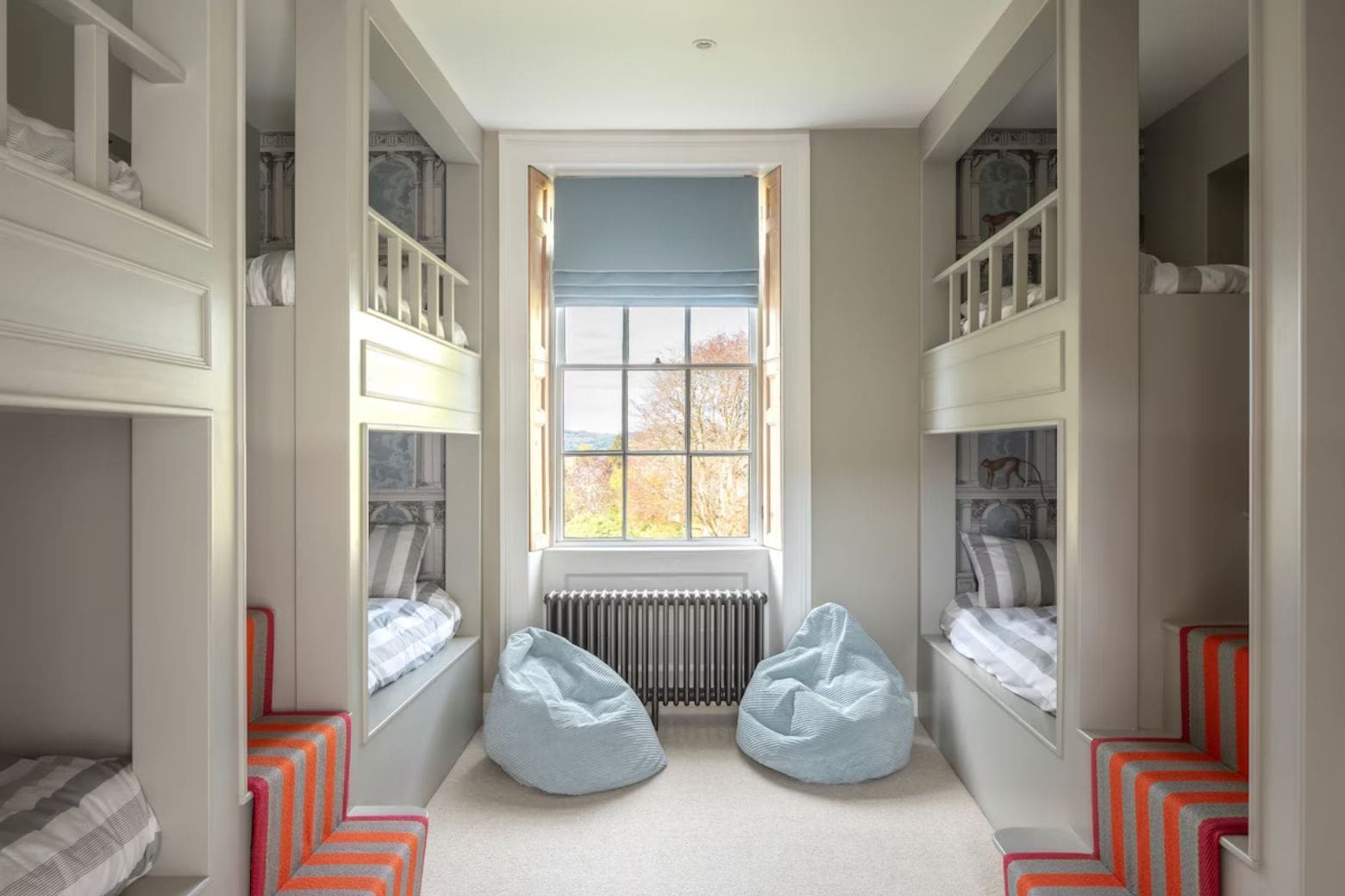 Grand Georgian manor with high ceilings and elegant dining room in Airbnbs in Bath for a hen weekend.