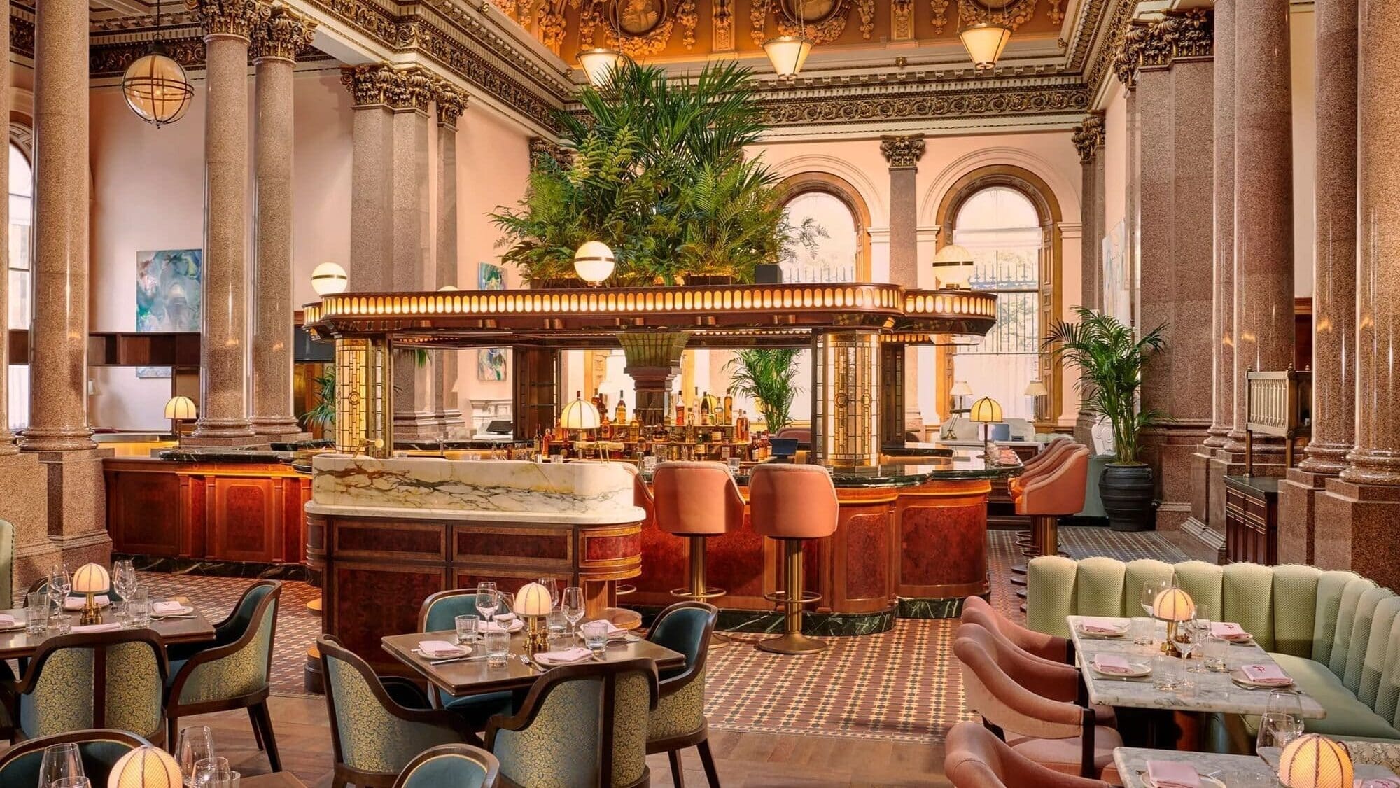 The Spence restaurant dining room at Gleneagles Townhouse, perfect for a celebratory girls weekend dinner in Edinburgh