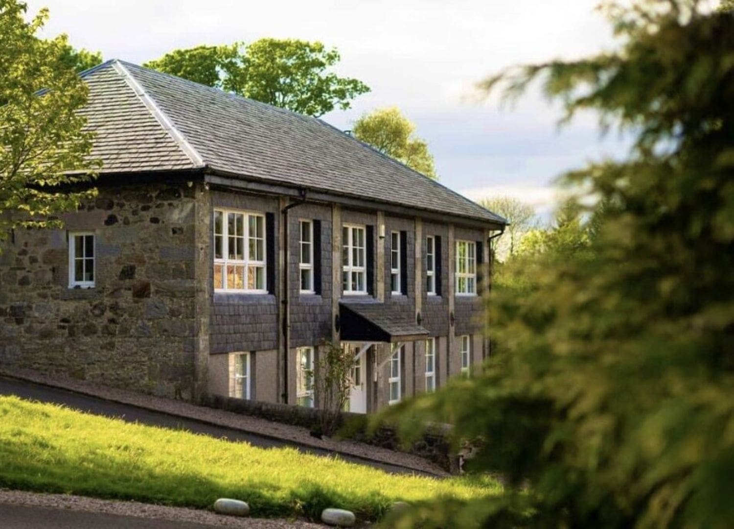 Single-level countryside house with gazebo hot tub, BBQ area and garden views in Airbnbs in Glasgow for a hen weekend.