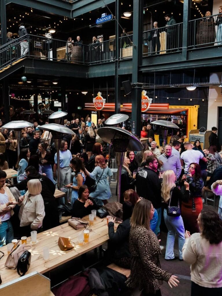 The Stack in Newcastle with busy tables, bars and live music areas, featured as a lively Newcastle hen do activity for drinks, food and a casual group night out.