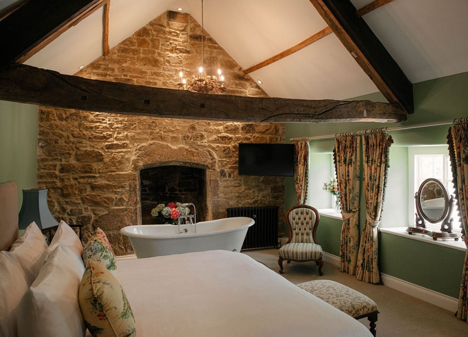 Grand country house with open fires, formal dining room and sweeping gardens in Airbnbs in Newcastle for a hen weekend.