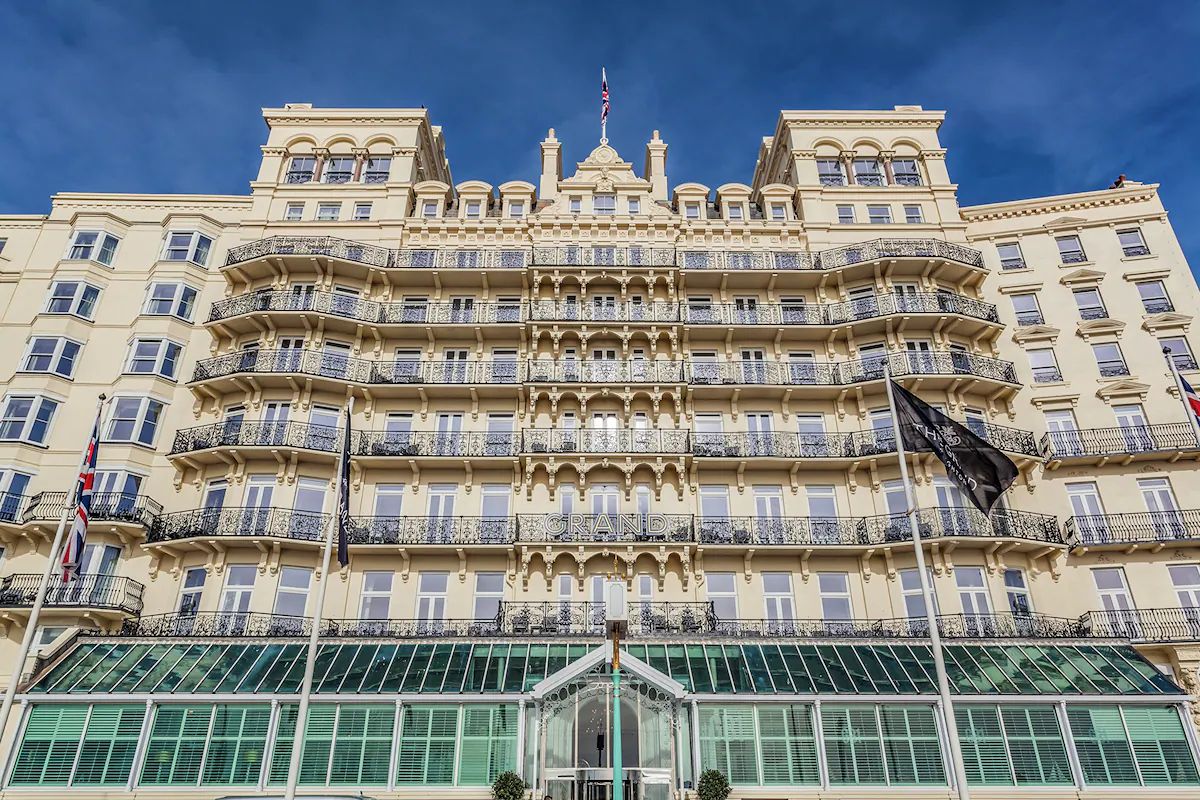 The Grand Brighton, an iconic luxury Brighton hen weekend hotel directly on the seafront