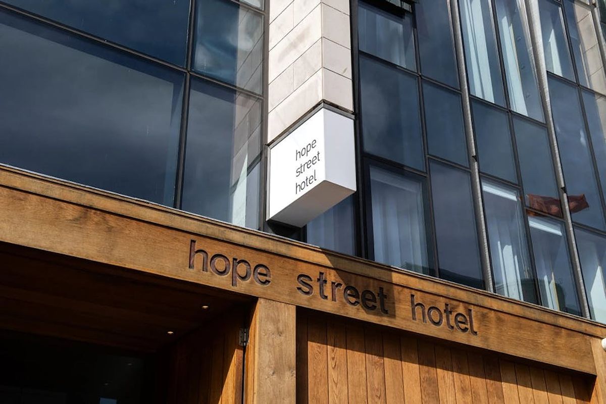 Exterior of Hope Street Hotel in Liverpool’s Georgian Quarter.