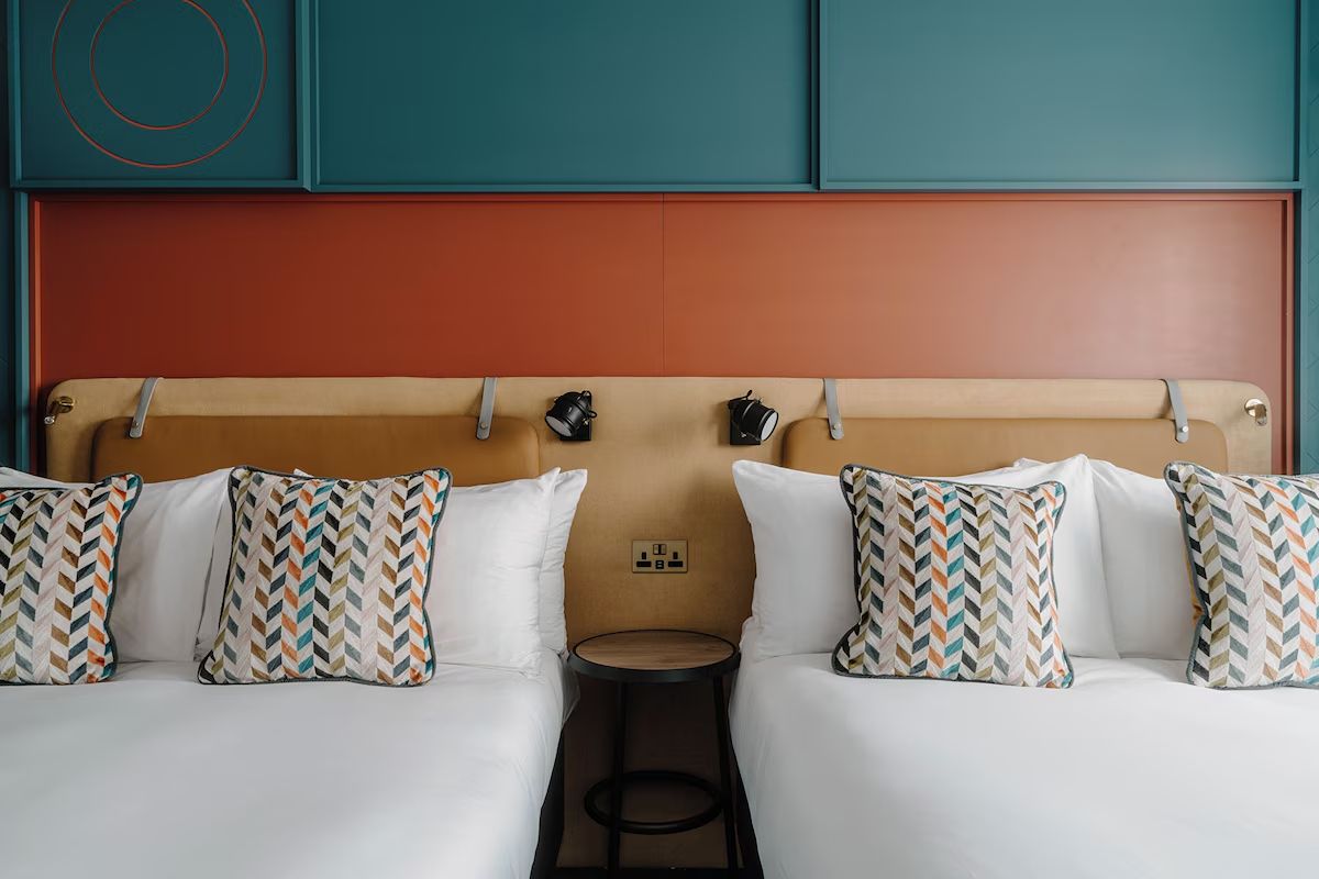 Contemporary bedroom at The Halyard Liverpool.