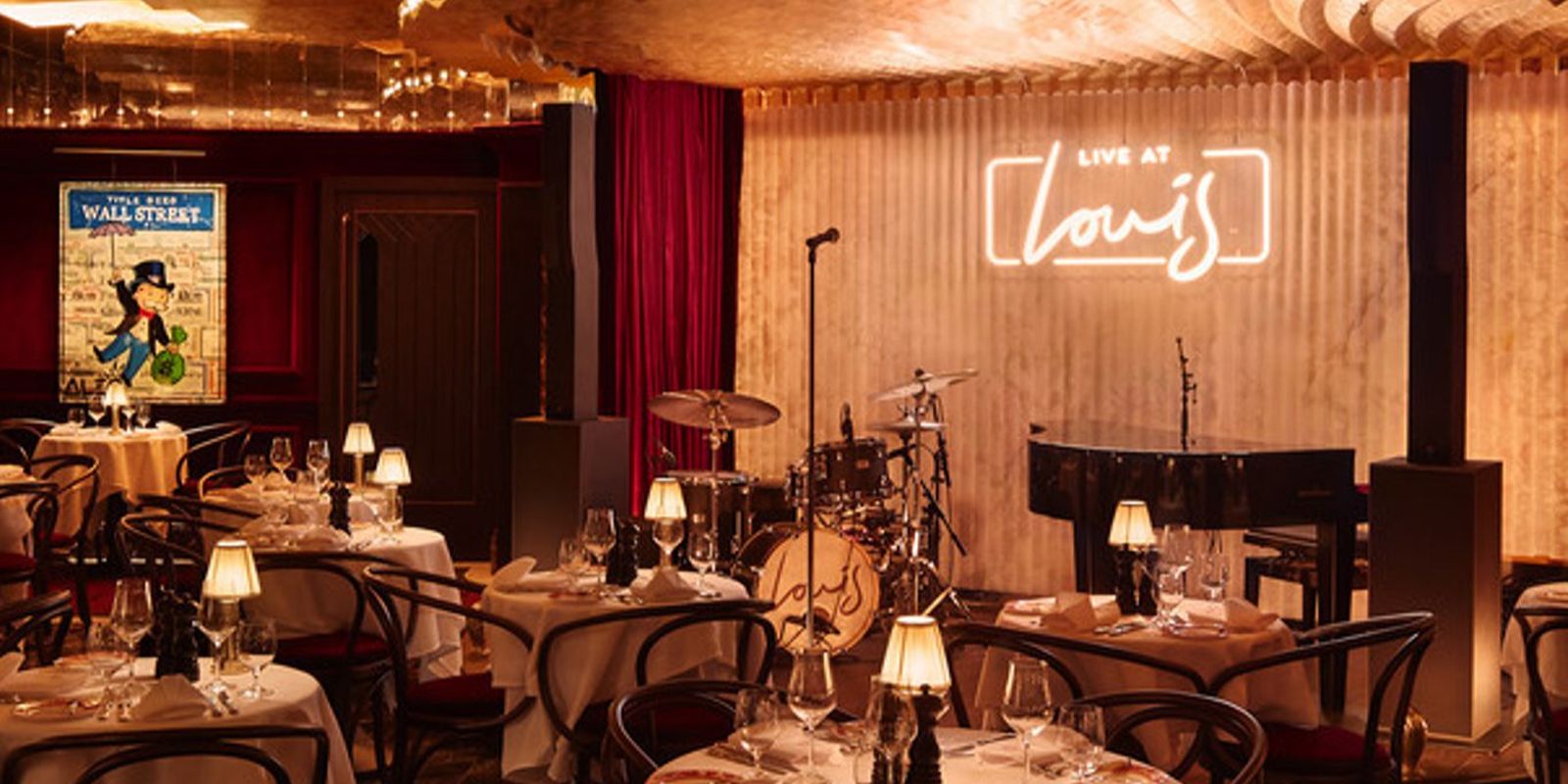 Brunch at Louis Manchester with cocktails and DJs in a retro New York-inspired setting for a Manchester hen weekend.