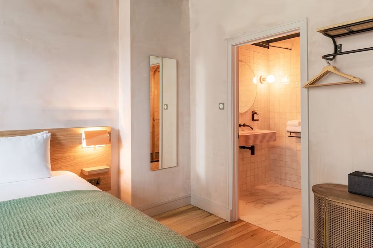 Bright bedroom at The Alan Manchester.