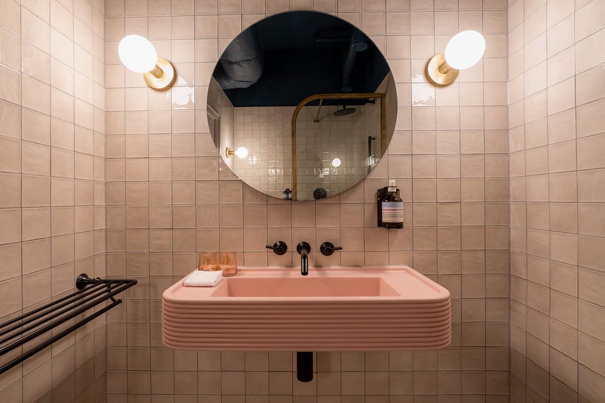 Contemporary bathroom at The Alan Manchester.