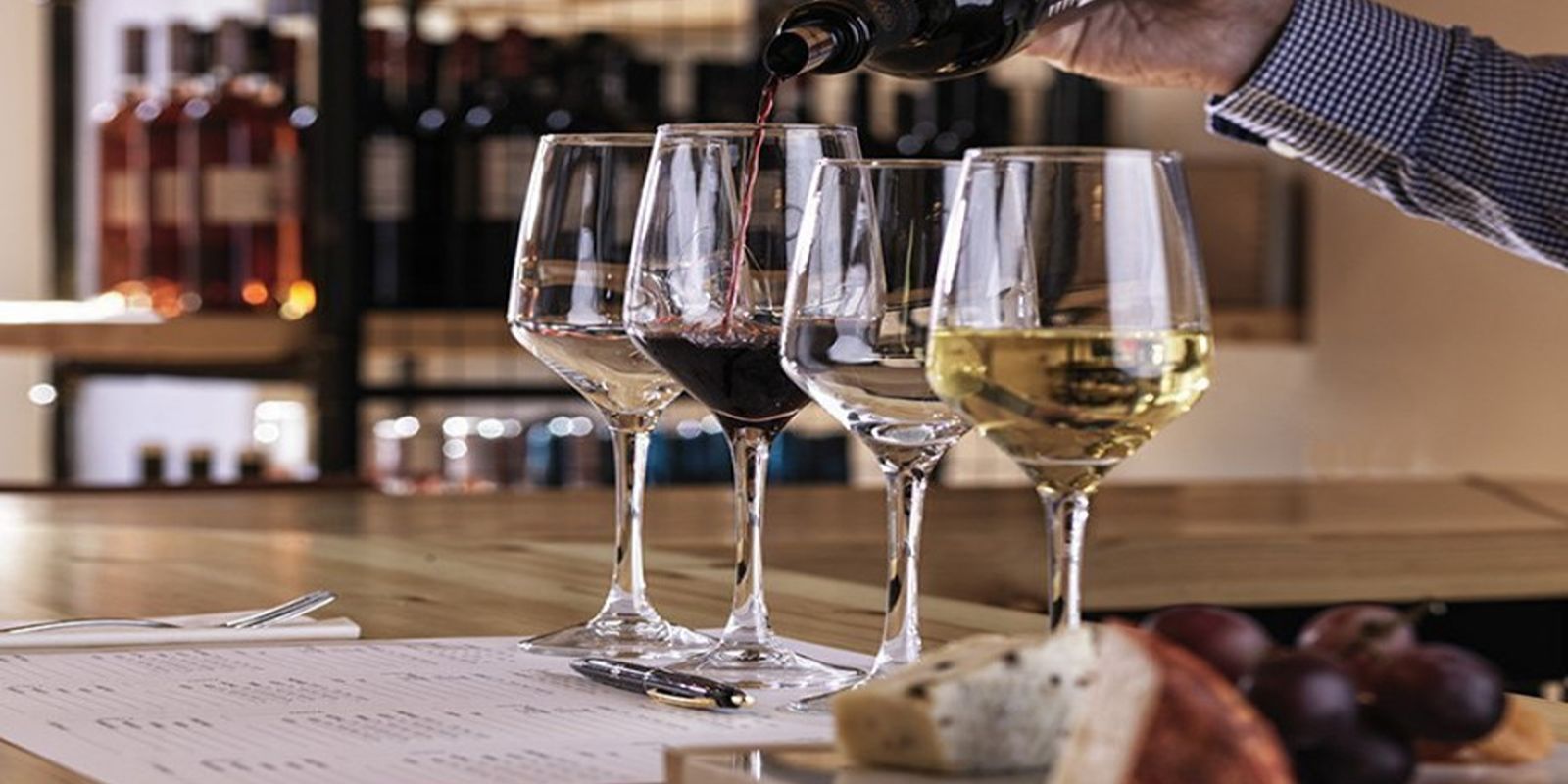 Wine and sharing plates at Wine Stories York, a relaxed dinner for a York hen weekend.